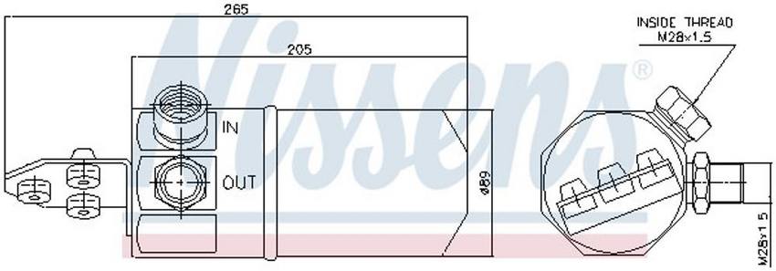 Audi A/C Receiver Drier 8D0820193 - Nissens 95194